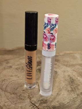 Live Glam Duo- Matte Liquid Lipstick Toffee Color & Clear